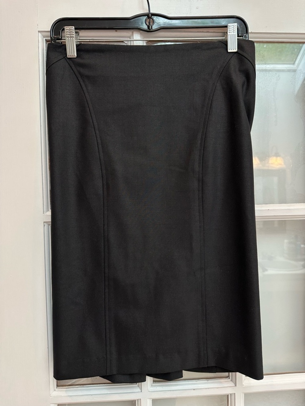Bebe Virgin Wool Classic Black Women's Tailored Pencil Skirt Size 0 NWT